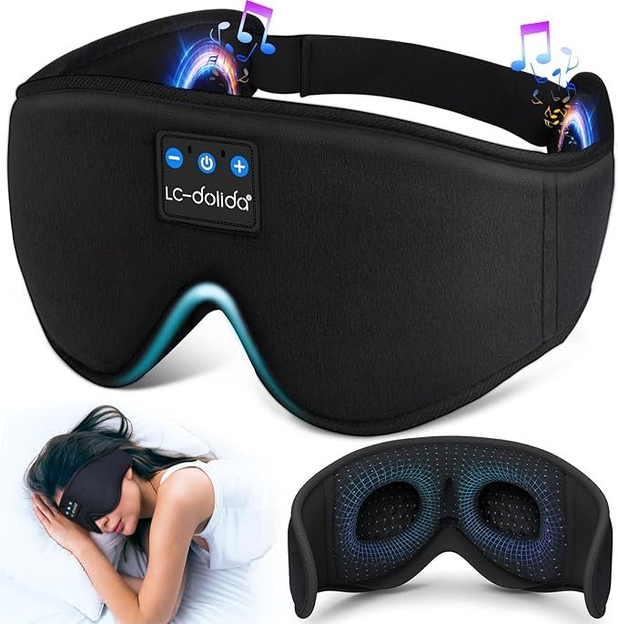 LC-dolida Sleep Headphones 3D Sleep Mask Bluetooth Review