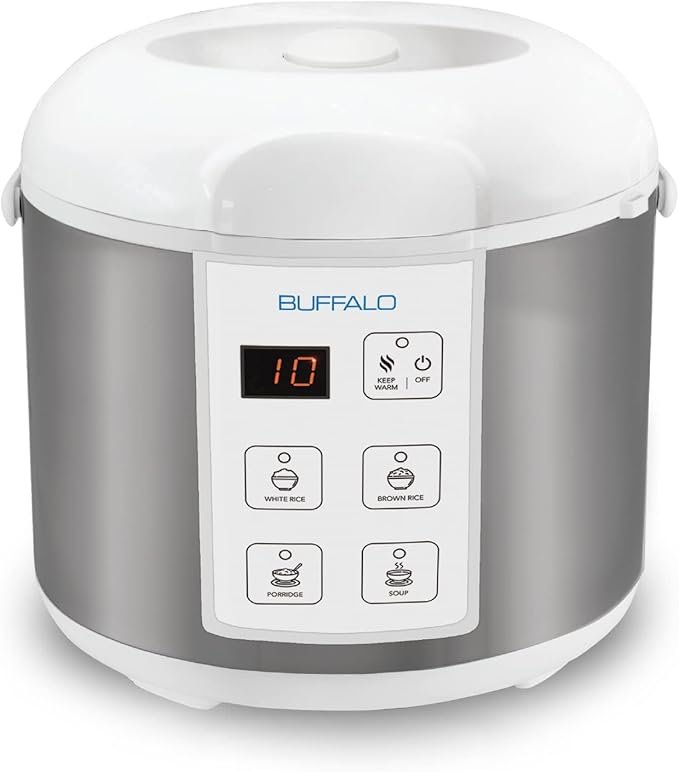 Review of the Buffalo Classic Rice Cooker with Clad Stainless Steel Inner Pot