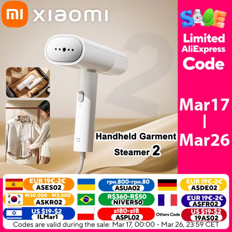 Original XIAOMI MIJIA Handheld Garment Steamer Iron Steam Review